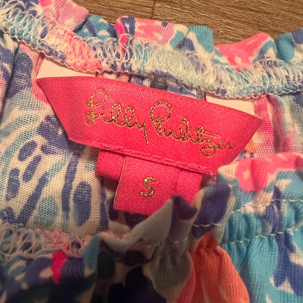 Lilly Pulitzer Flounce Hem Loro Tank Top Size Small - Picture 6 of 8